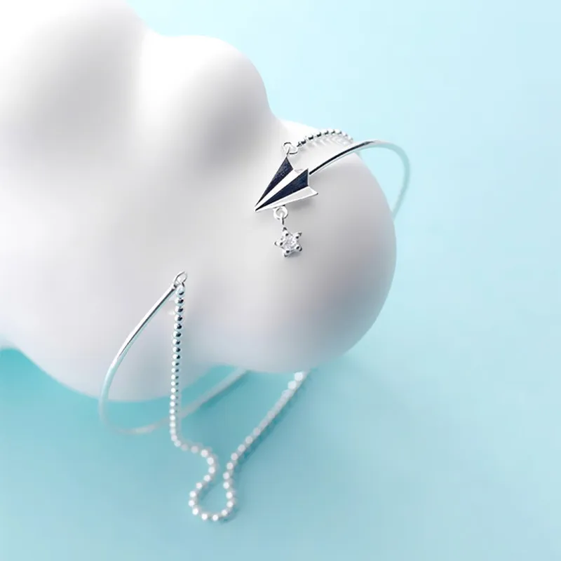 100-Solid-925-Sterling-Silver-Fly-Thick-Sparling-Bracelet-for-Women-Men-Handmade-Hasp-Bracelet-Birthday-3