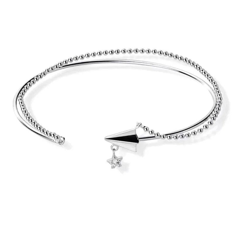 100-Solid-925-Sterling-Silver-Fly-Thick-Sparling-Bracelet-for-Women-Men-Handmade-Hasp-Bracelet-Birthday-4