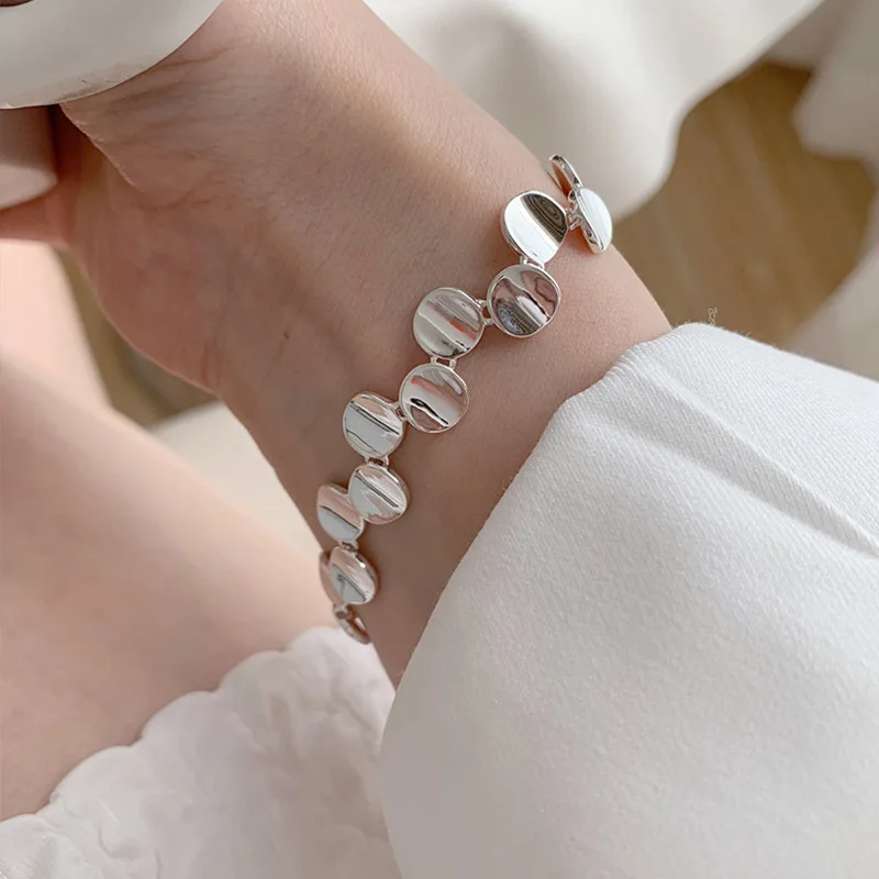 100-Solid-925-Sterling-Silver-Hiphop-Thick-Round-Bracelet-for-Women-Men-Vintage-Handmade-Hasp-Bracelet-3